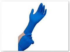 High Risk - Blue Latex - Examination Gloves